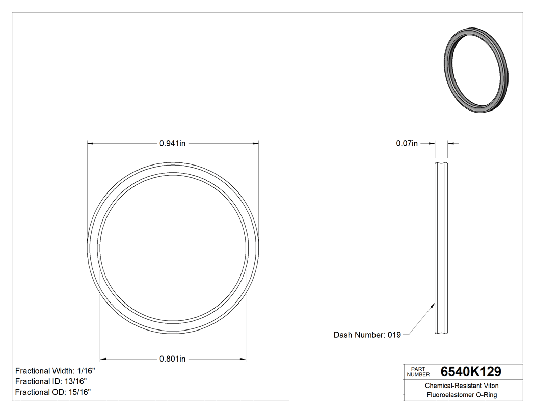 Technical drawing - 6540K129